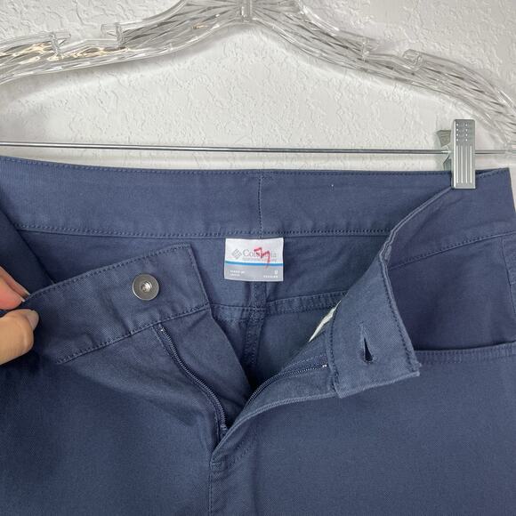 Columbia Canvas Pants Size 8, blue, straight leg, outdoor, camping, trailing - Picture 4 of 7